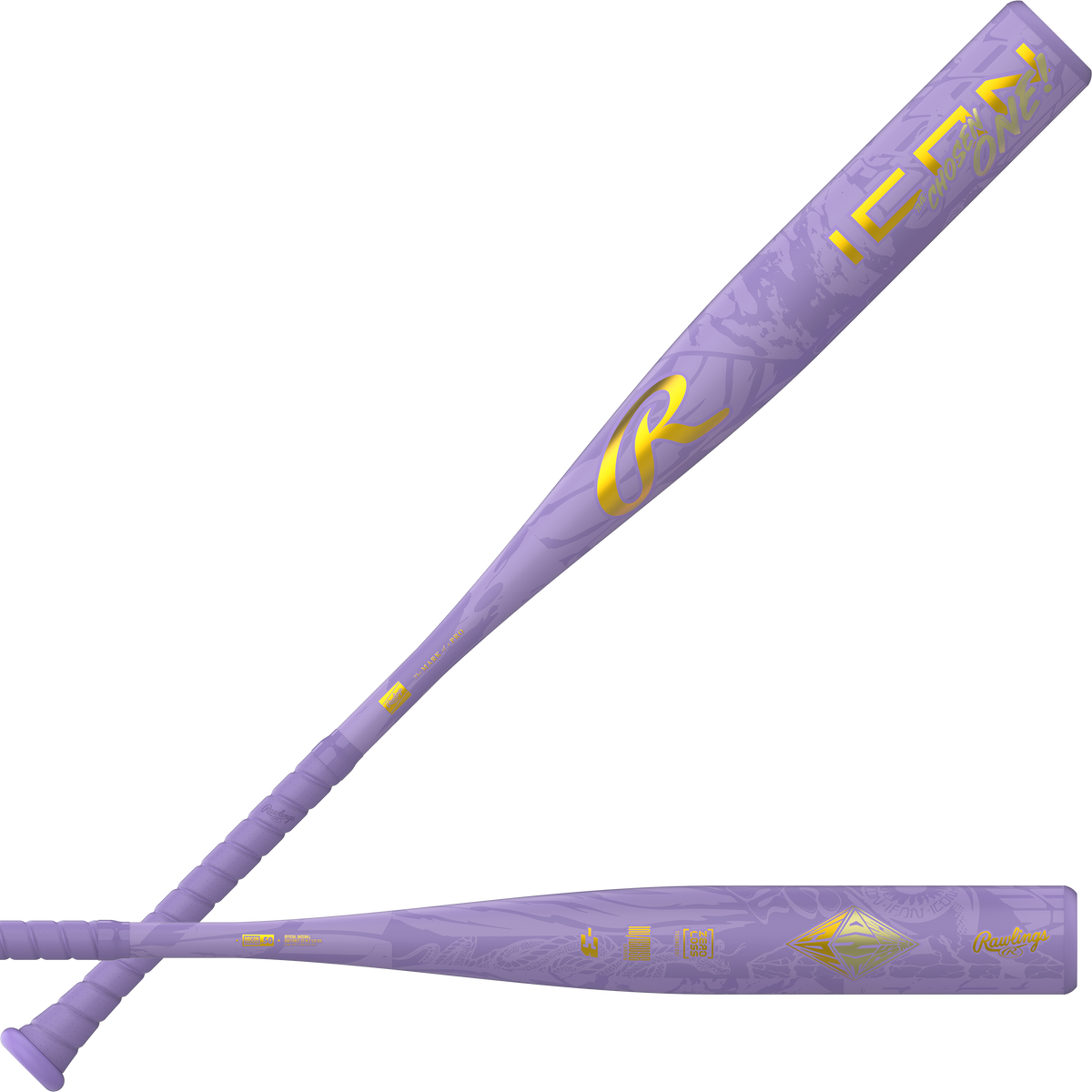 Rawlings Icon The Chosen One BBCOR Bat 2027 -3 front and back combination view