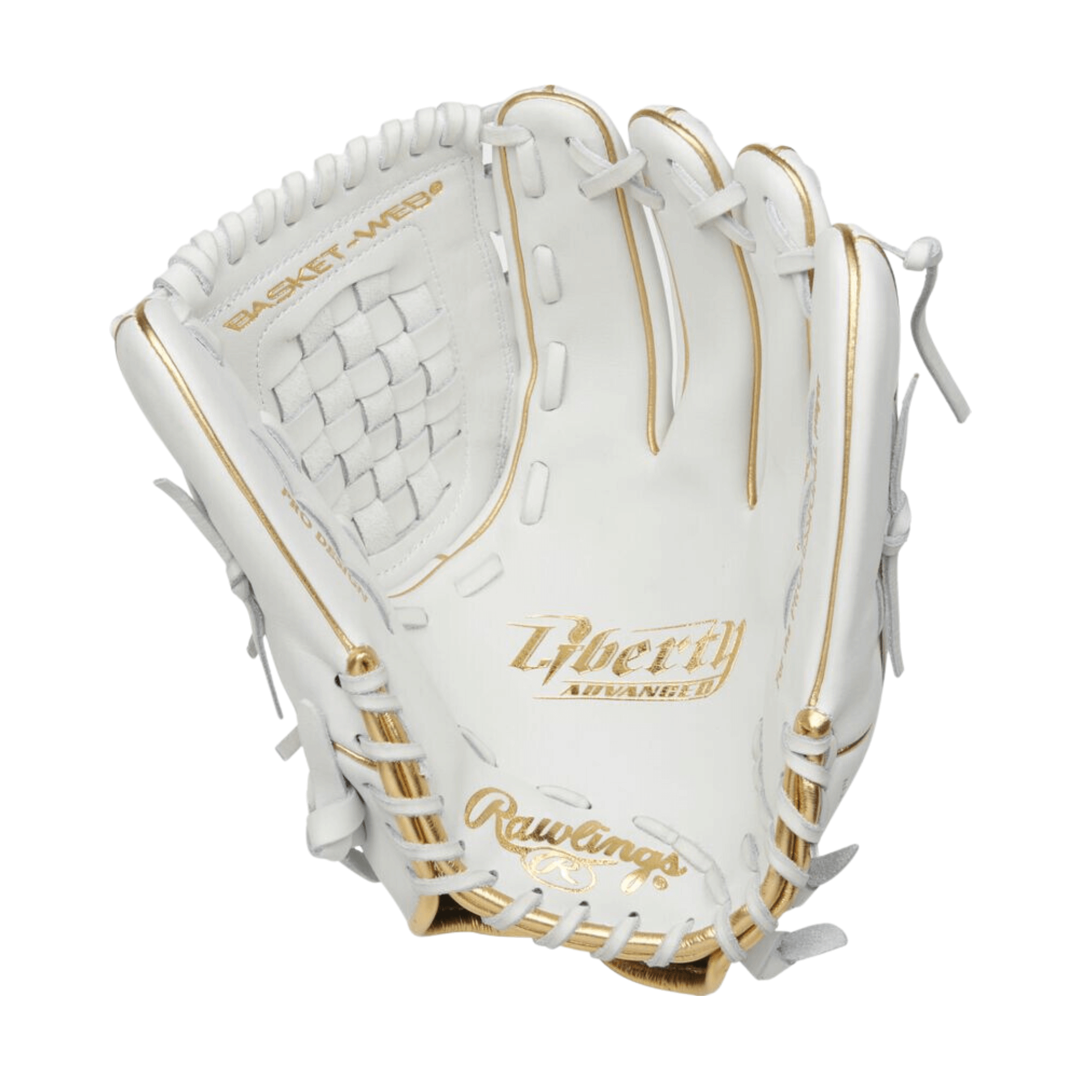 Rawlings Liberty Advanced Softball Glove with Gold Accents and 12.5-inch Fastpitch Pattern