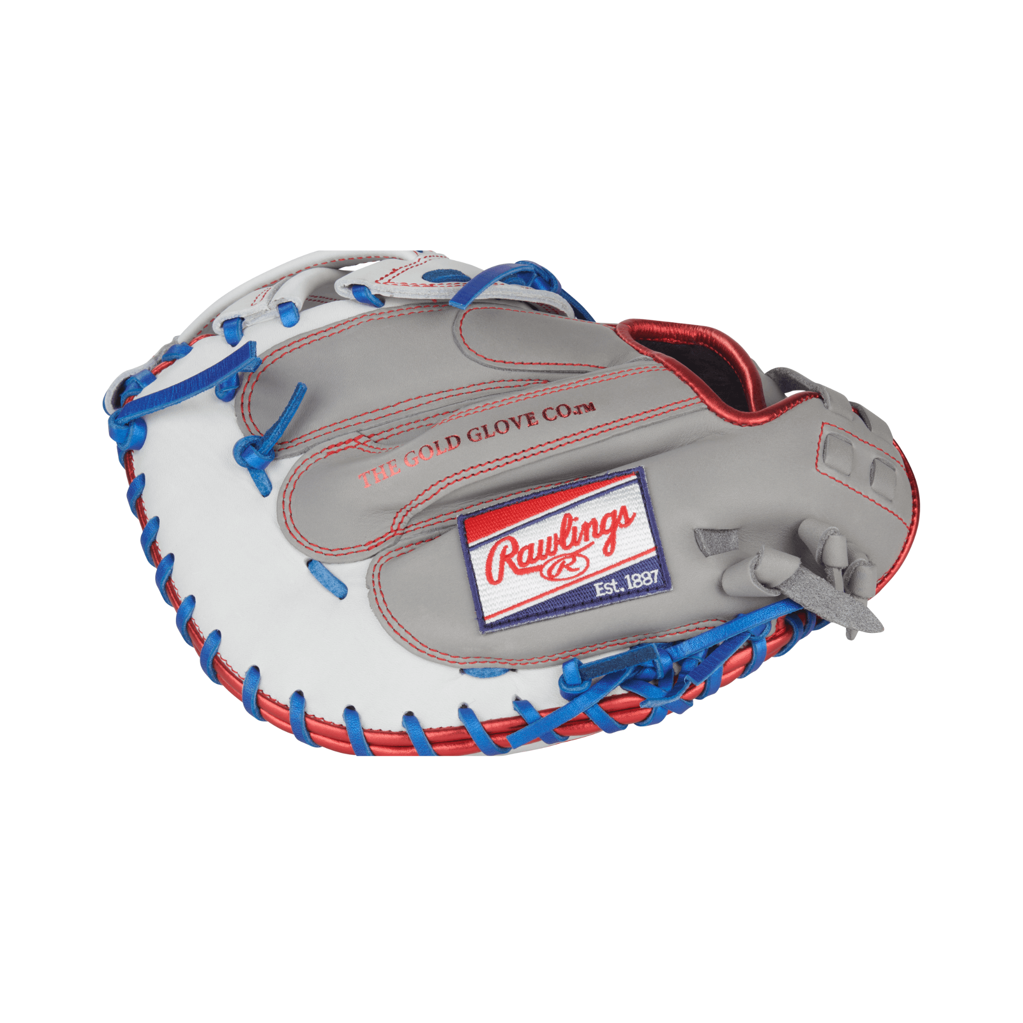 Rawlings Liberty Advanced Softball Catchers Mitt 33" Gray/White/Royal