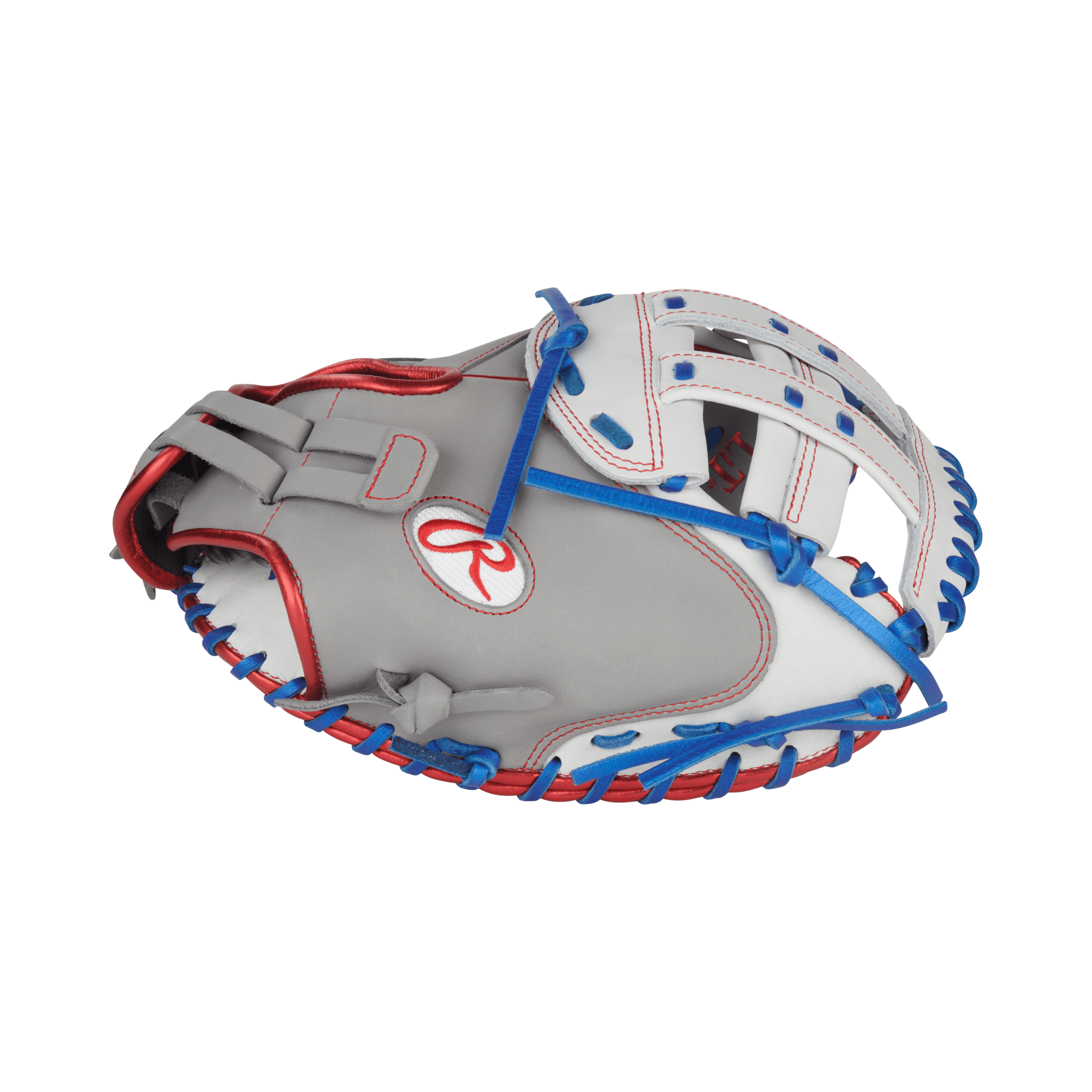 Rawlings Liberty Advanced Softball Catchers Mitt 33" Gray/White/Royal