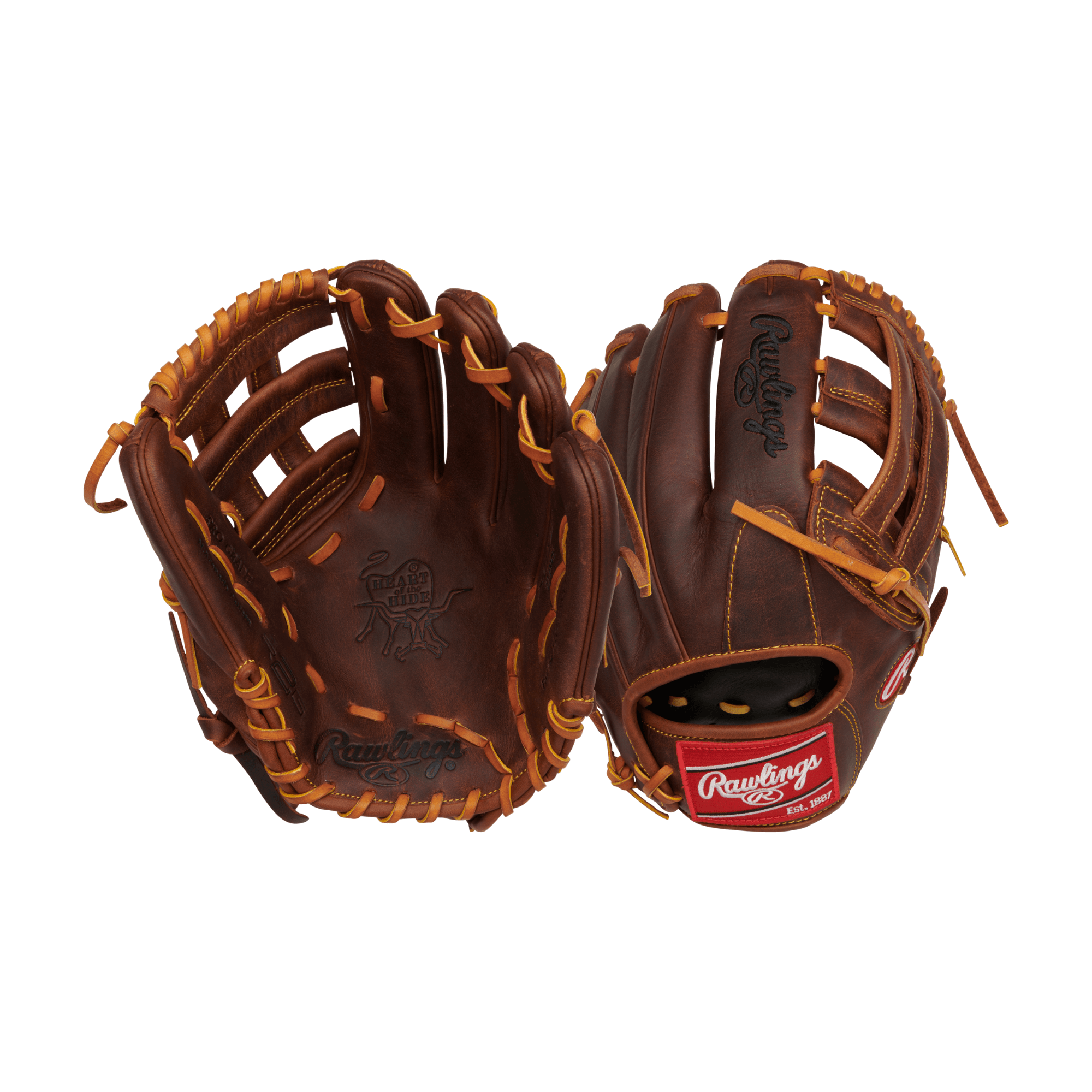 Rawlings Heart of the Hide Series 12" baseball glove RHT, crafted for performance with H-web design and premium leather.