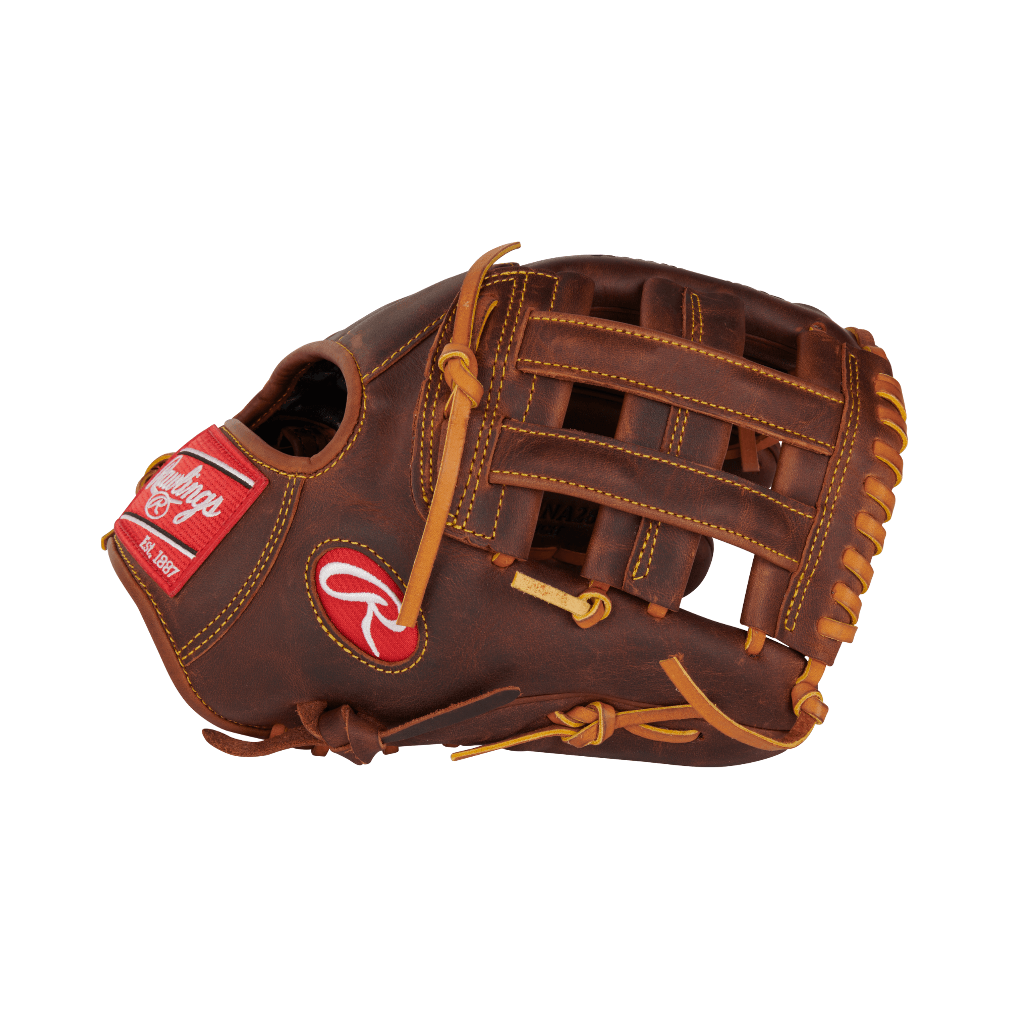 Rawlings Heart of the Hide 12" baseball glove with H-web, designed for superior performance and grip.