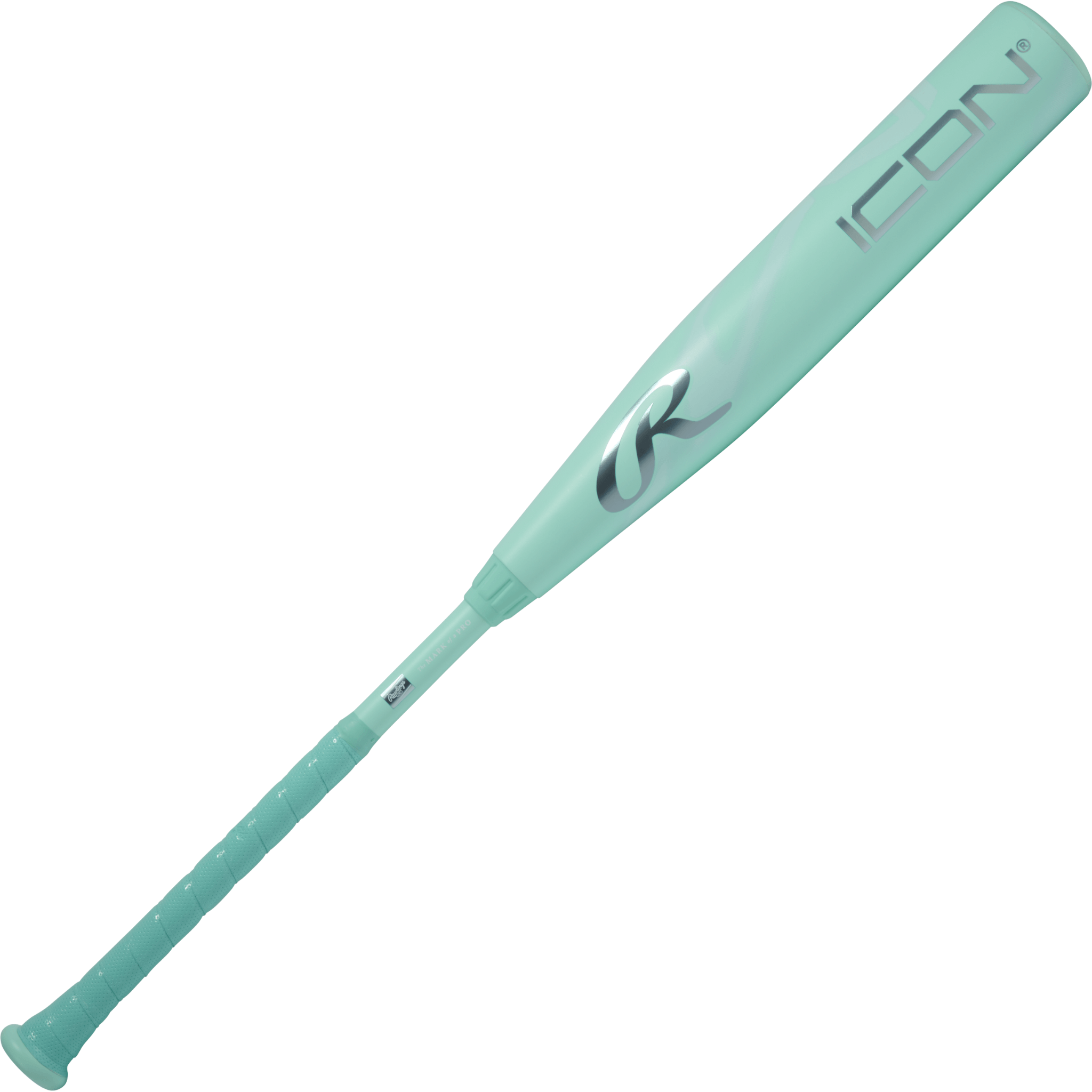 Front view of 2026 Rawlings Icon (-8) USSSA Baseball Bat with seamless composite barrel