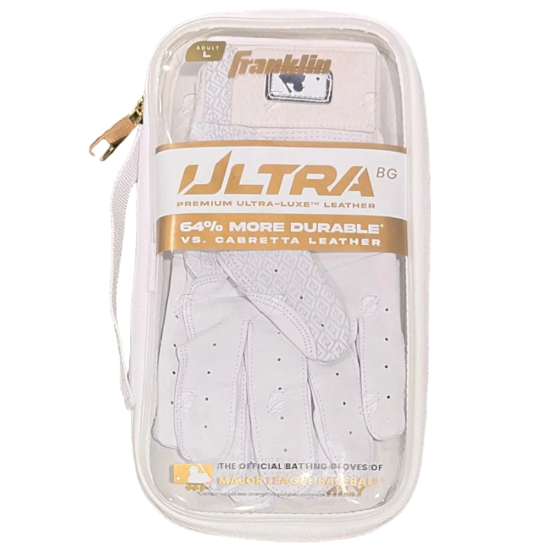 Franklin MLB Ultra White Chrome Batting Gloves Youth