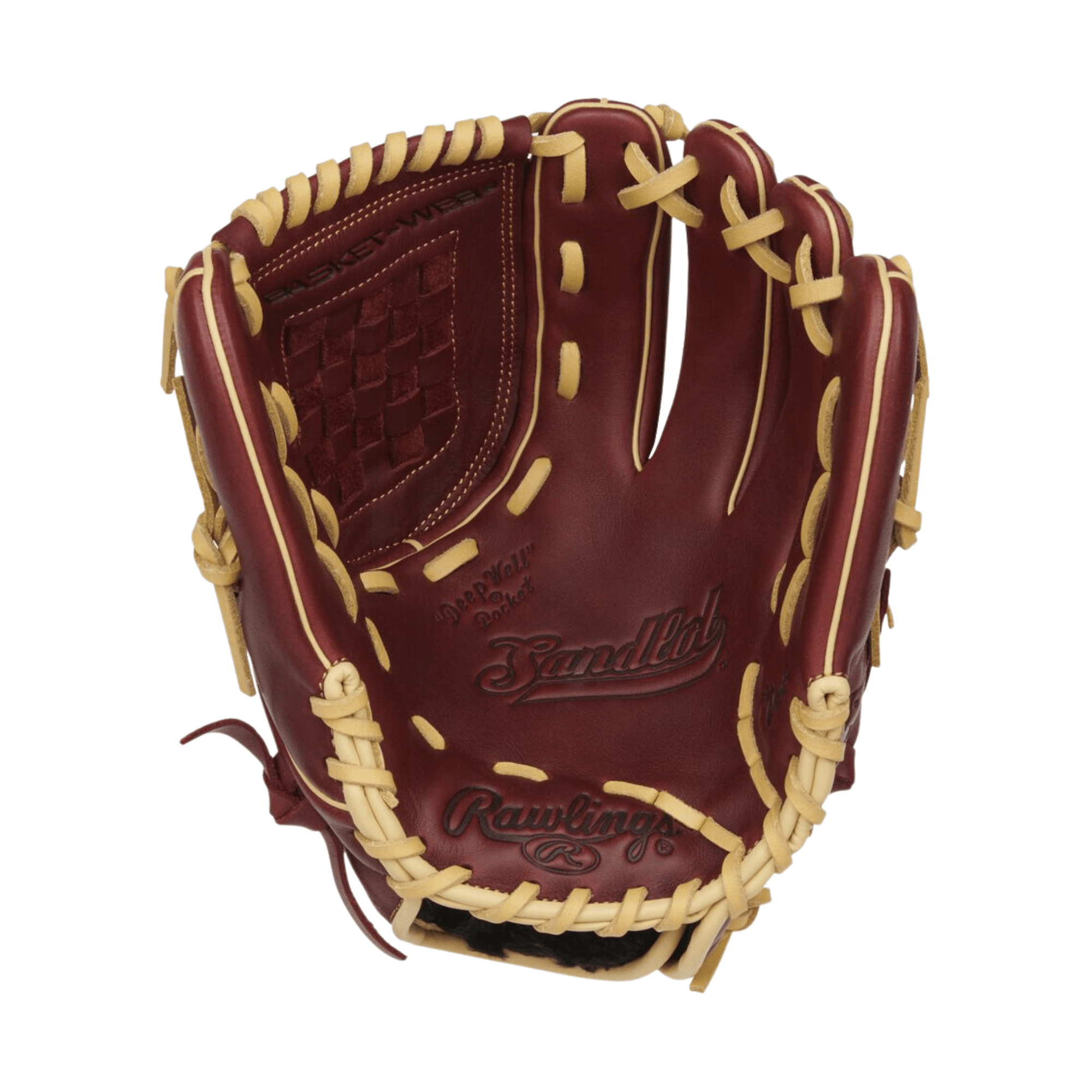 Rawlings Sandlot Series 12 glove with full-grain oiled leather, LHT, designed for infield/pitcher positions.