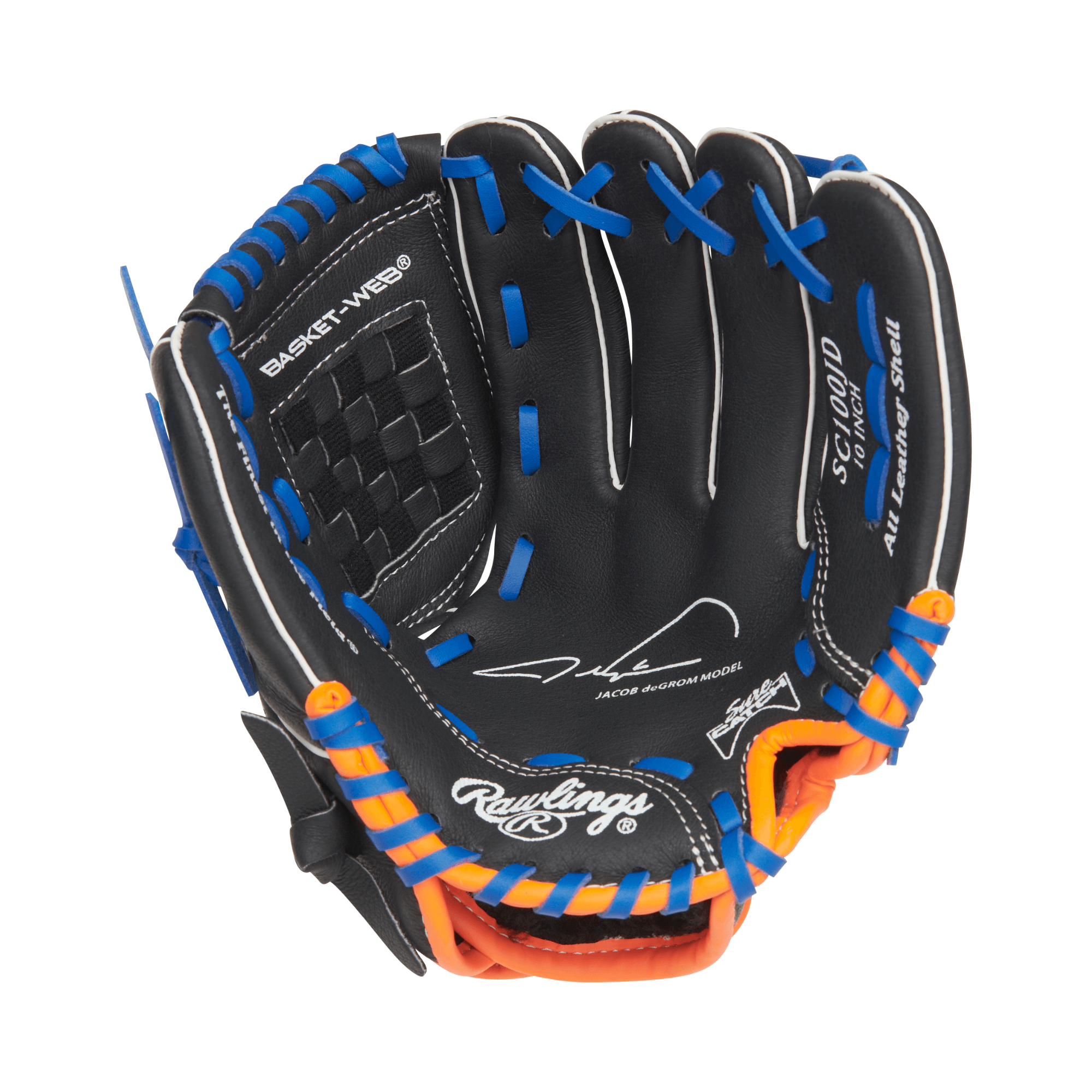 Rawlings Sure Catch Series Jacob Degrom Gameday Pattern NEO FLEX/Basket RHT glove with printed signature