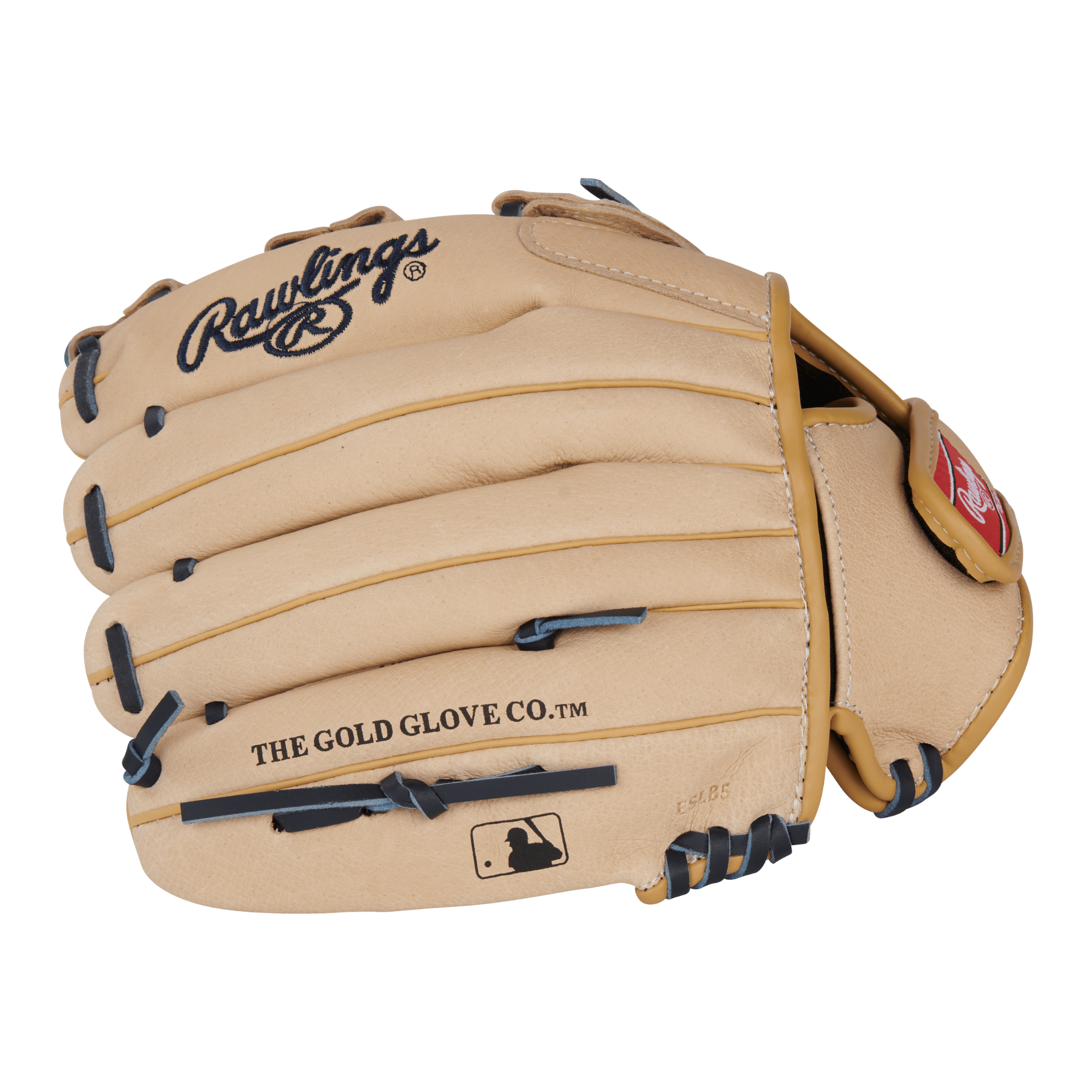 Rawlings Sure Catch Youth C Yelich Signature 11.5" Baseball Glove in tan color with black stitching.