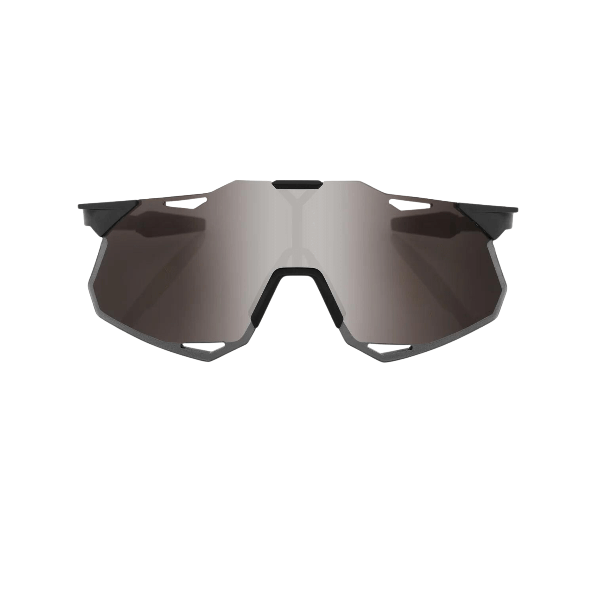 100% Hypercraft XS matte black sunglasses with smoke lens, featuring superior optics and lightweight UltraCarbon™ frame.