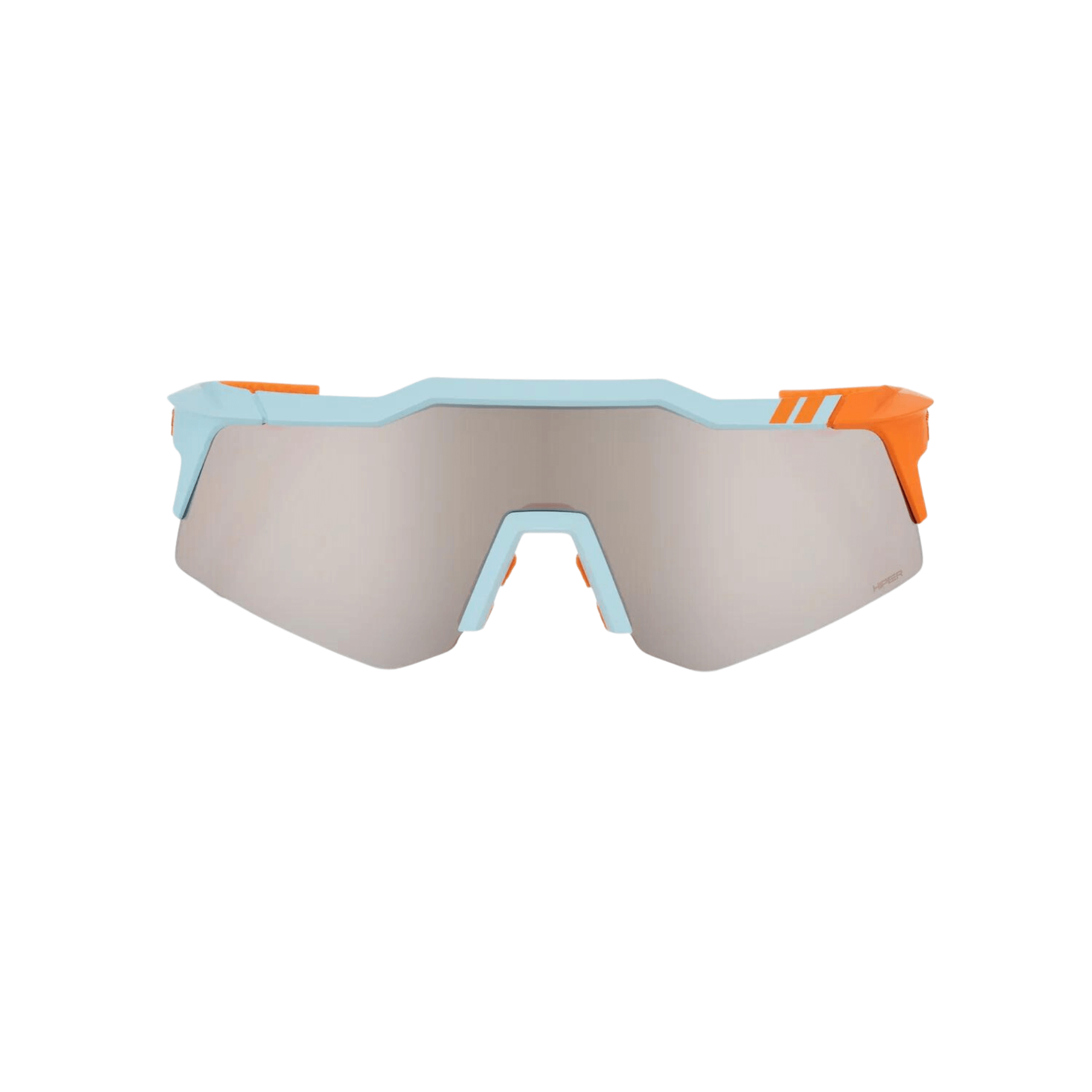 100% Speedcraft XS Soft Tact sunglasses with Hiper Silver Mirror lens for UV protection and enhanced visibility.