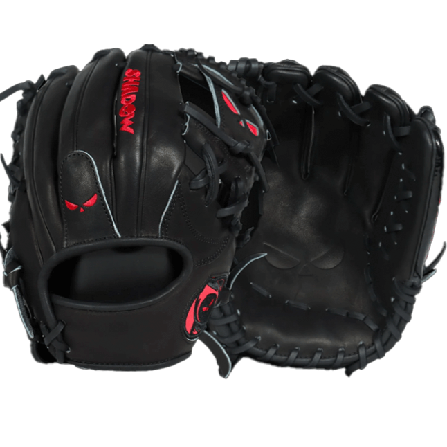 Shadow 19 Spade baseball glove, 11.75", black Japanese Kip leather, limited edition design, stylish and intimidating.