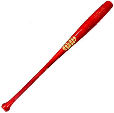 Dove Tail Torpedo Bat Elly44 33” in bright red color, crafted from pro-grade birch wood for speed and power.