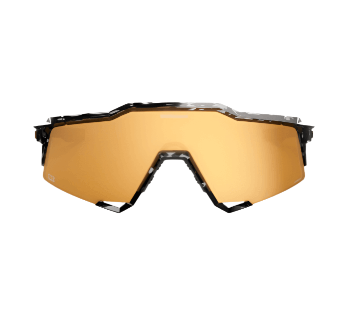 100% Speedcraft Money Mike 3 sunglasses in polished black tortoise with HiPER 24K gold mirror lens.