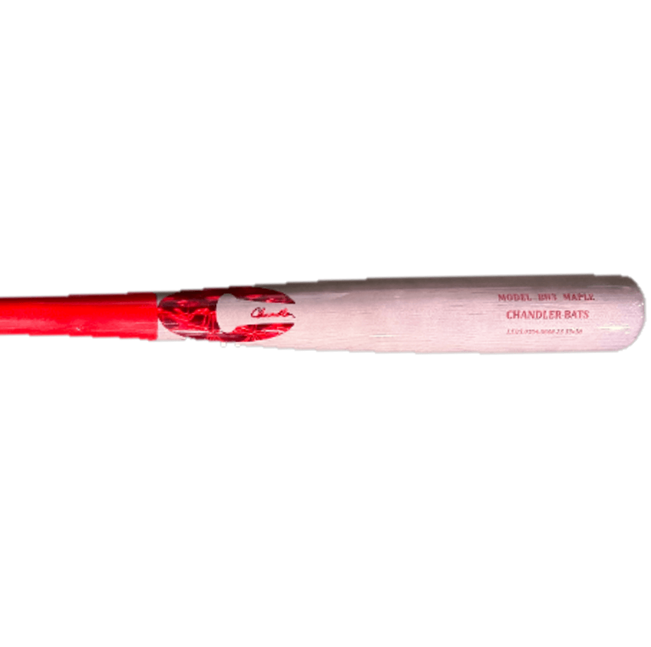 Chandler BH3 Maple Wood Baseball Bat - Imperial, side view showcasing the tapered barrel and handle design.
