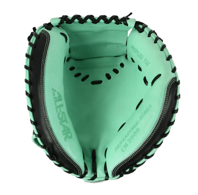 All-Star Pro-Elite™ Professional Catching Mitt 34" Black & Mint