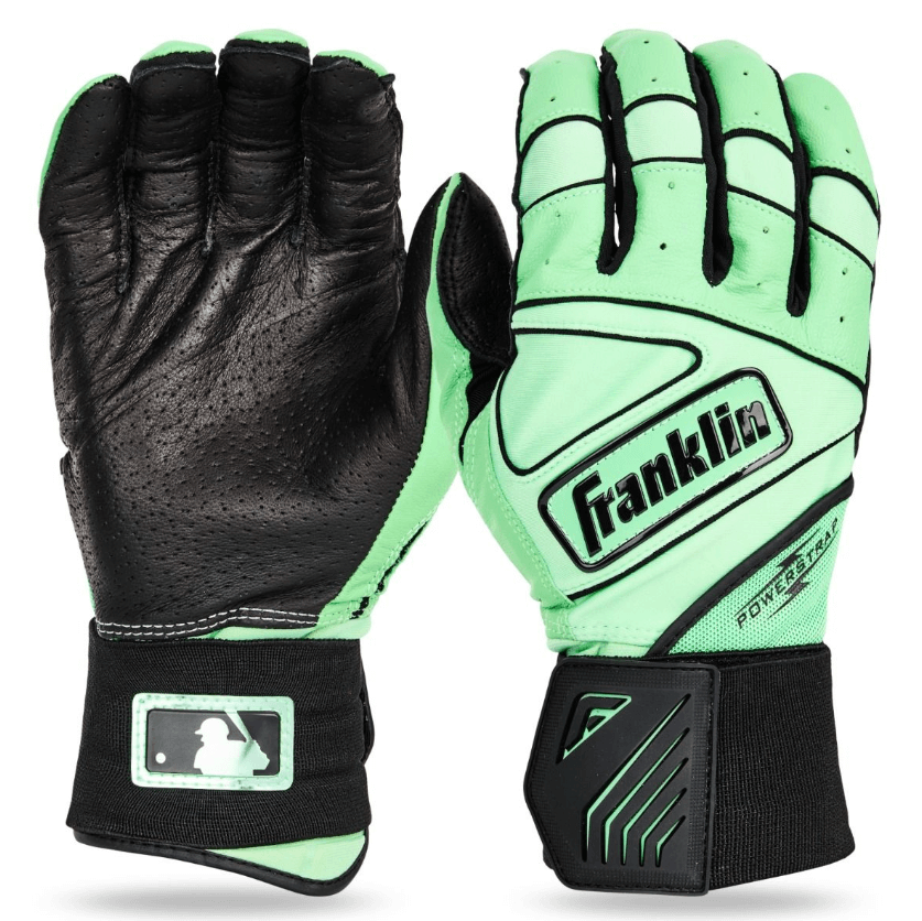 Franklin Youth Infinite Powerstrap Batting Gloves - Mint/Black