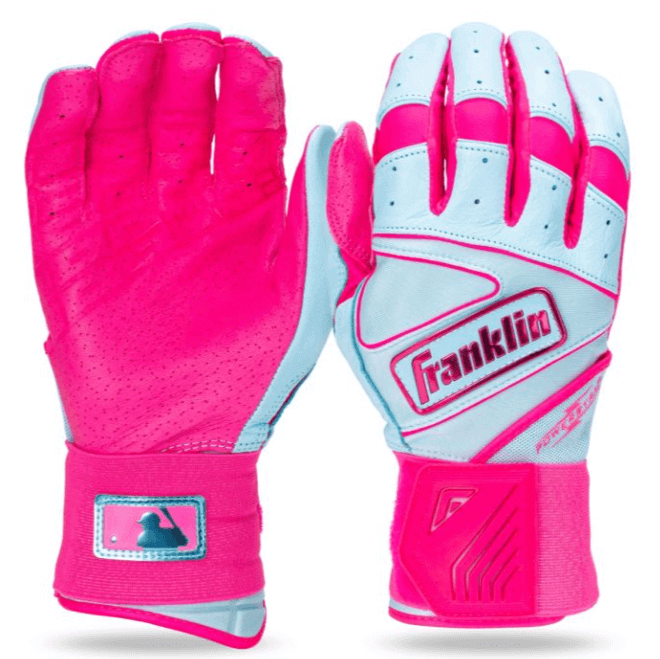 Franklin Adult Infinite Powerstrap Batting Gloves - Cblue/Pink