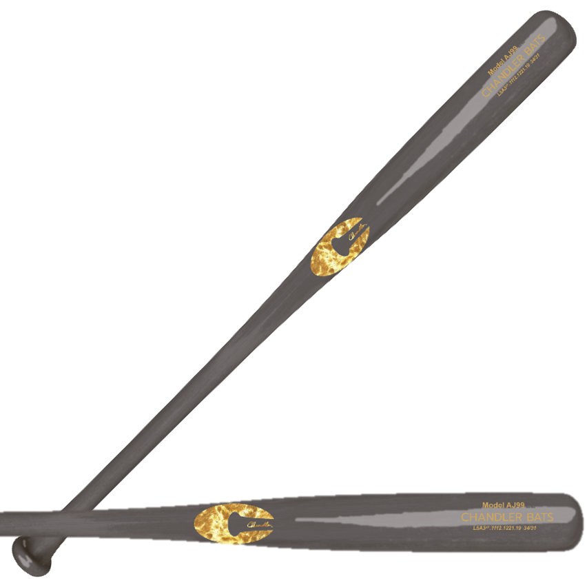 Chandler AJ99 Maple Wood Baseball Bat Palladium Gold