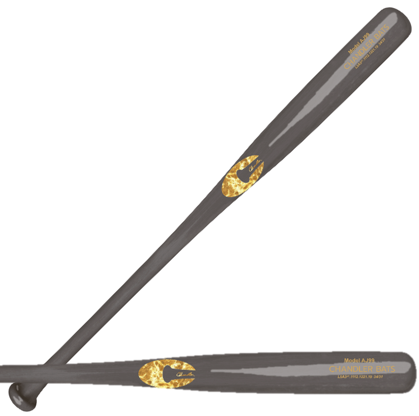 Chandler AJ99 Maple Wood Baseball Bat Palladium Gold