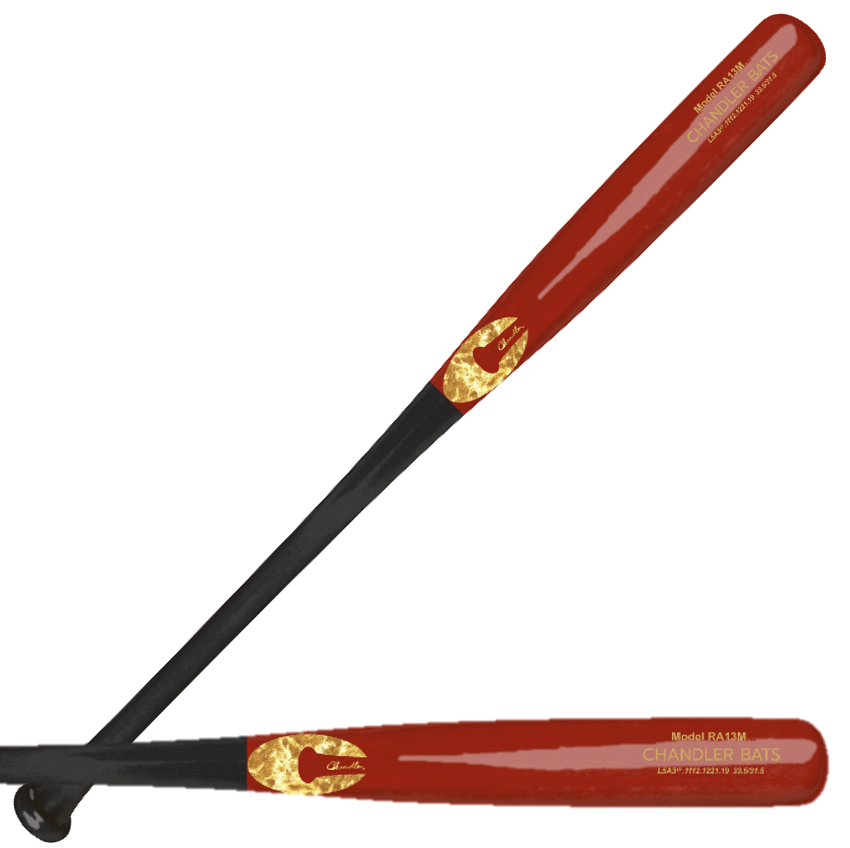 Chandler RA13M Maple Wood Baseball Bat Cherry/Black Chandler RA13M Maple Wood Baseball Bat Cherry/Black