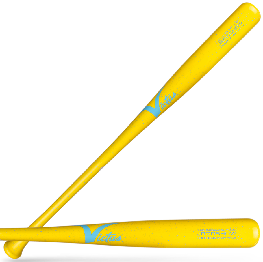 Victus JROD Show Yellow/Columbia Spec Pro Reserve Wood Baseball Bat