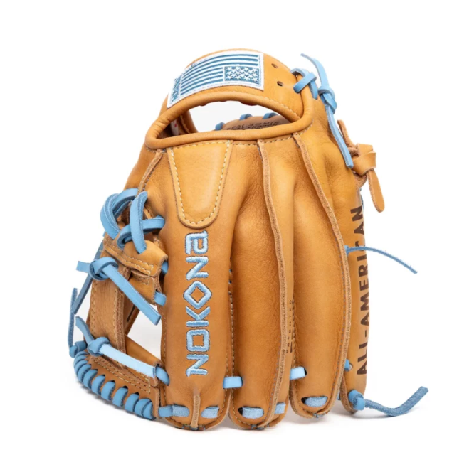 Nokona S1 All-American S1-EP200 Infield Glove - Tan & Columbia I Web Infield 11.25"