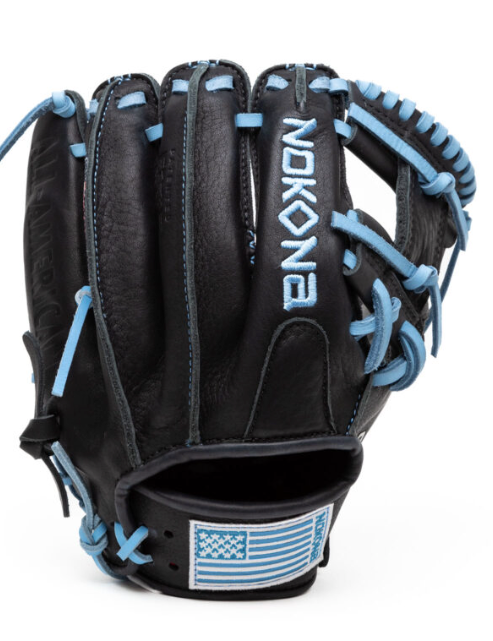 Nokona S1 All-American S1-EP400 Black Infield Glove I Web 11.5"