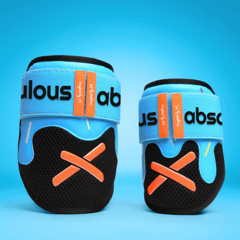 Front view of Absolutely Ridiculous Ice Cream Collection - Pushin' P Elbow Guard - Youth with colorful design.