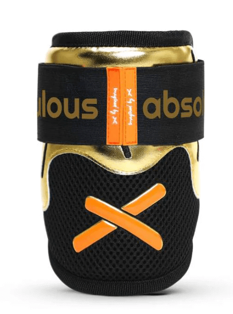 Absolutely Ridiculous Ice Cream Collection-Vegas Gold Elbow Guard Standard featuring sleek gold design and protective padding.