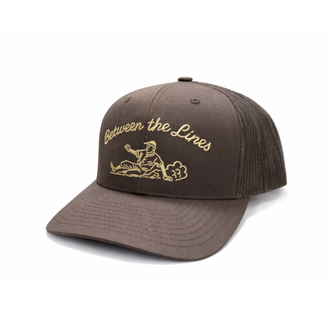 BTL Sliding Man Trucker Hat Coffee/Coffee