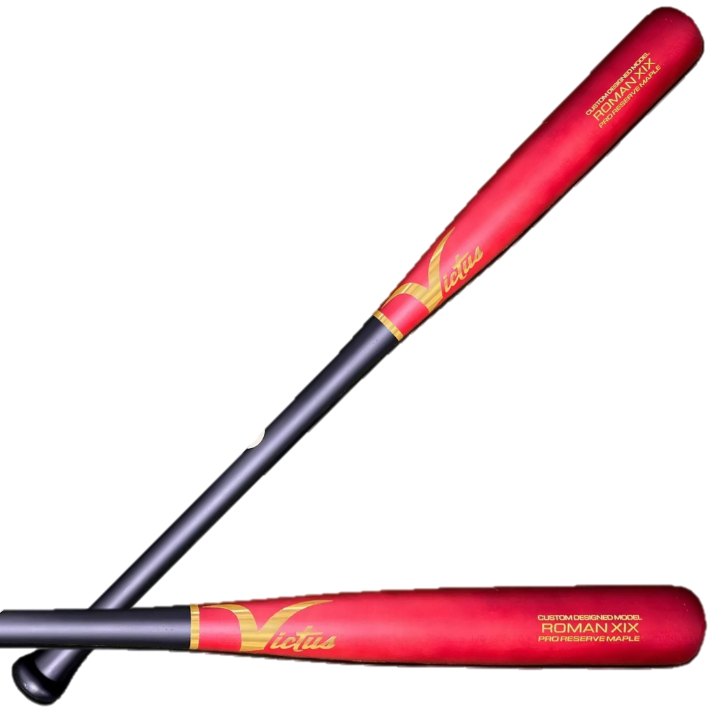 Victus RomanXIX Flat BK/FL CH Maple Pro Reserve Wood Baseball Bat