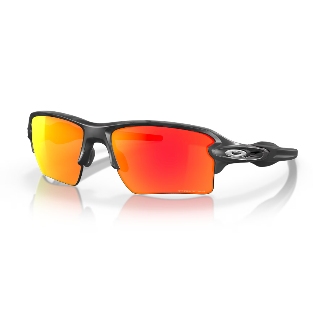 Oakley Flak 2.0 XL Matte Black Camo W/ Prizm Ruby Injected Man Sunglass