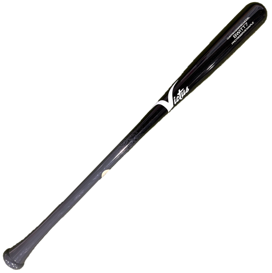Bobby Witt Jr Bat, Victus BWITT7 Charcoal/Black maple bat with white Victus logo