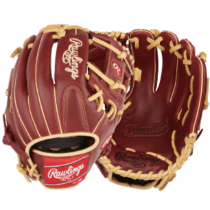 Rawlings Sandlot Series baseball glove in vintage brown with oiled pull-up leather and padded finger back for comfort.