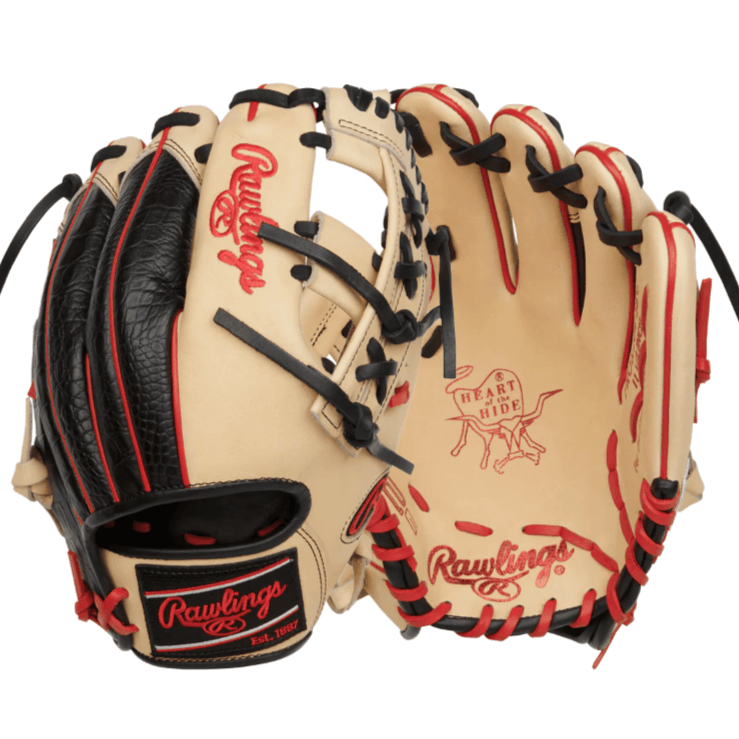 Rawlings Heart of the Hide R2G 11.5" baseball glove featuring premium leather and a classic design for infield play.