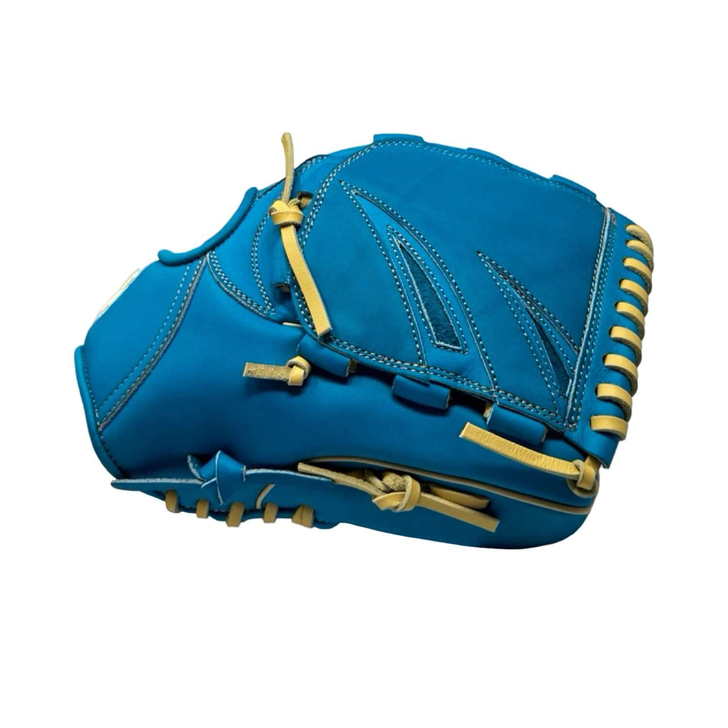 Close-up of cushioned thumb slot in Sacco glove, offering comfort and grip.