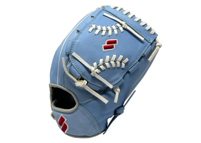 Sacco Youth Ultra Smooth Kip 11.75" Seams-Web Light Blue & Red LHT