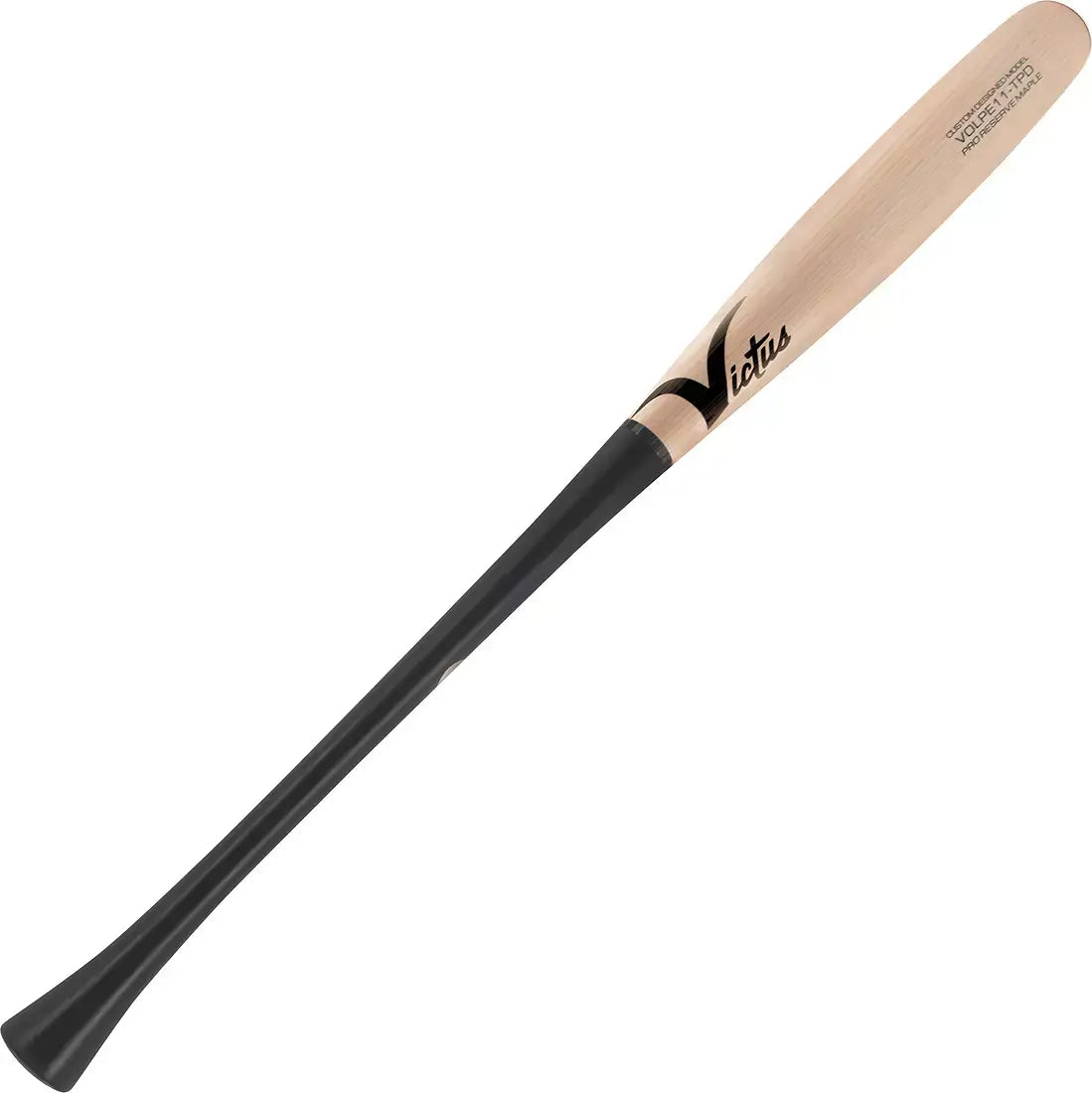 Victus Volpe Torpedo Bat - Front View, cone knob, medium handle, balanced feel.