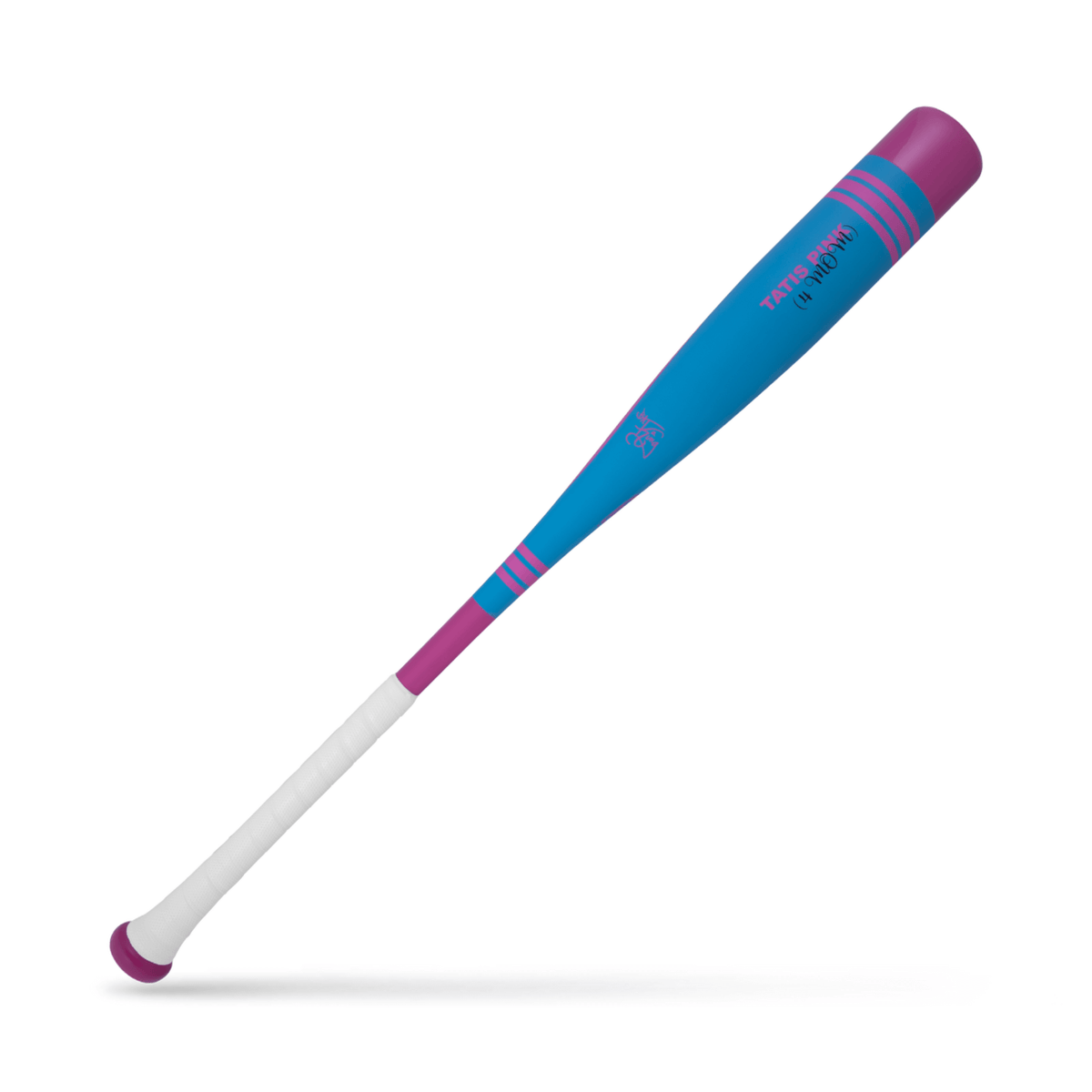Victus Vibe Pro-Crayon Tatis (-10) USA baseball bat with a vibrant blue and pink design.