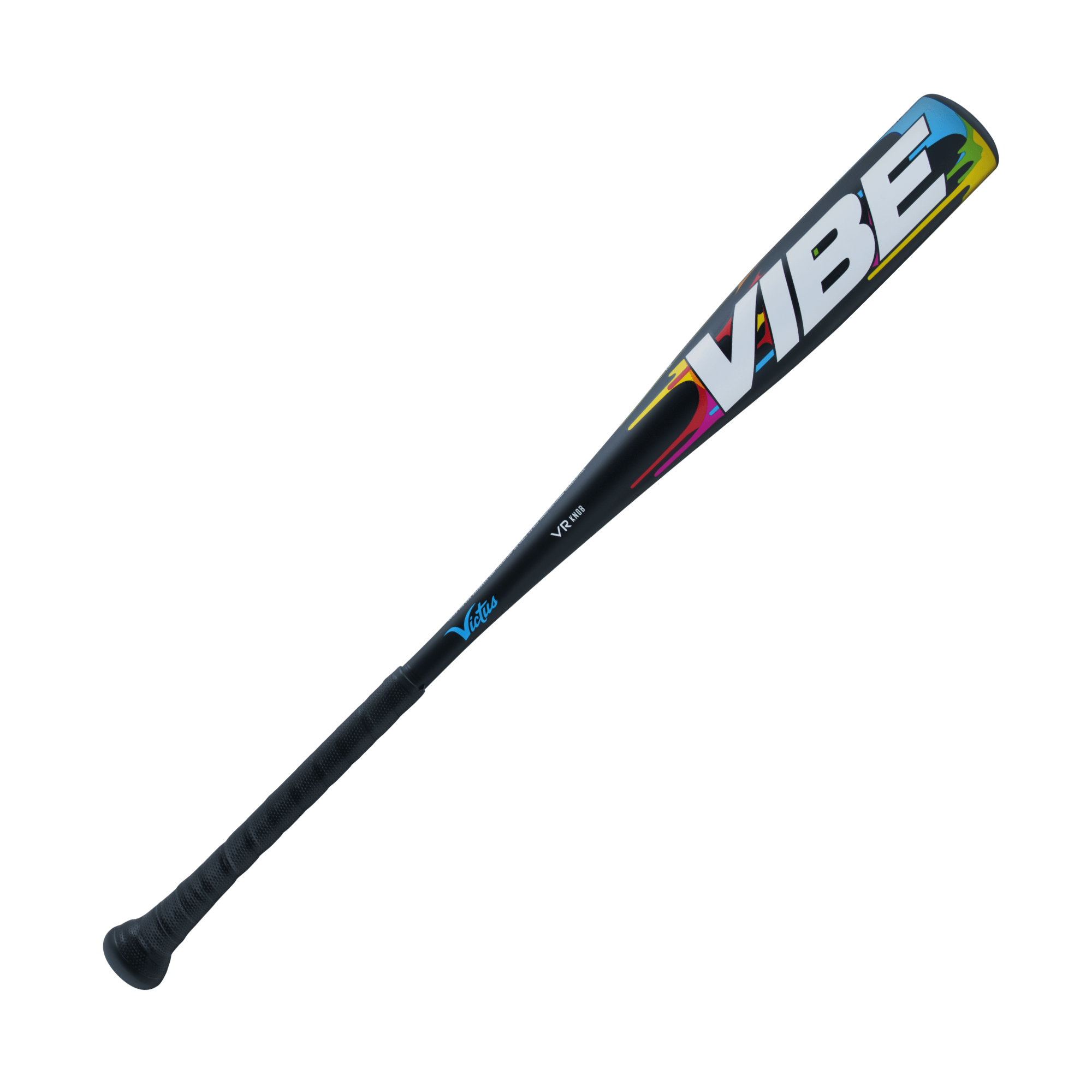 Victus VIBE Senior USA -10 baseball bat featuring a ring-free barrel and vibration reducing knob for enhanced performance.