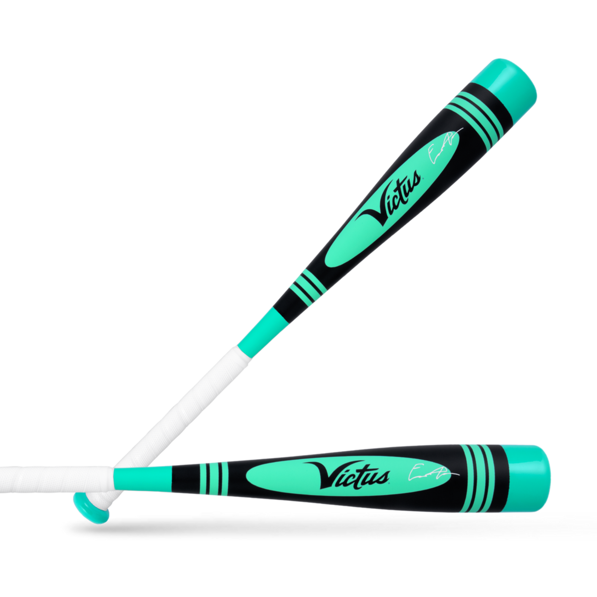 Victus Vibe Pro-Crayon King of Juco Tee Ball Bat - Full view front and back.