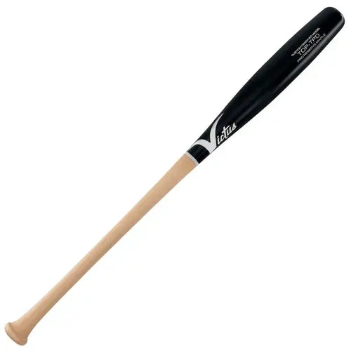 Victus Top Torpedo Pro Reserve Natural/Black wood bat featuring a traditional knob and balanced feel for optimal performance.