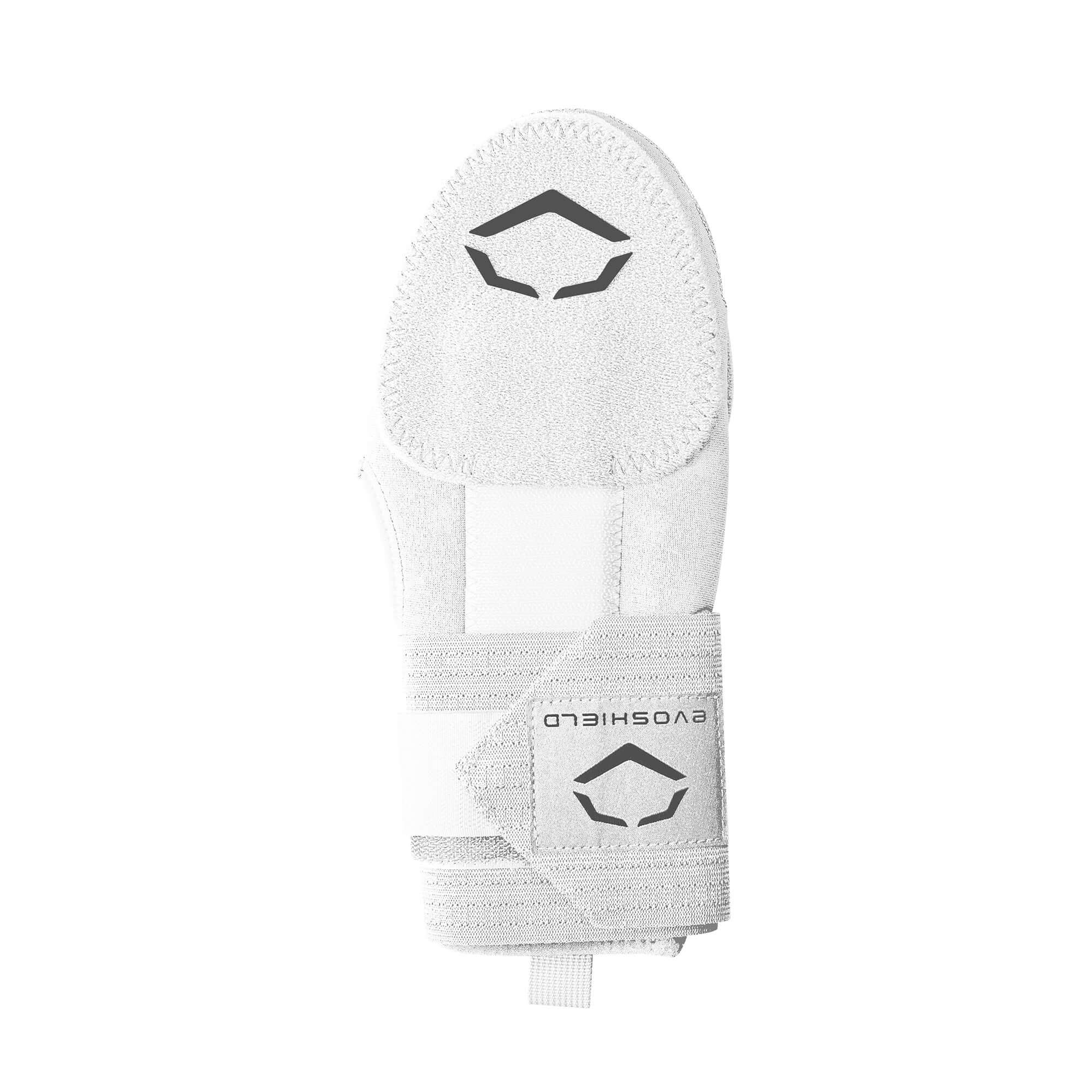 Evoshield Sliding Mitt Right Hand Protective shields on top and underside, elastic straps for secure fit, thumb hole for flexibility.