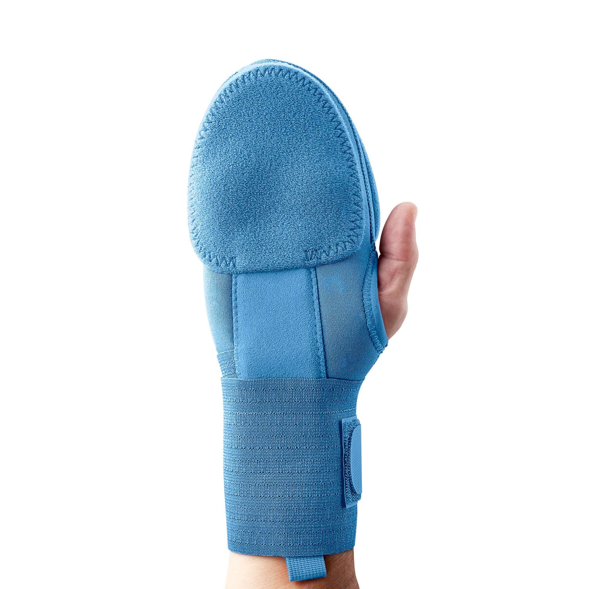 Evoshield Sliding Mitt Right Hand Protective shields on top and underside, elastic straps for secure fit, thumb hole for flexibility.