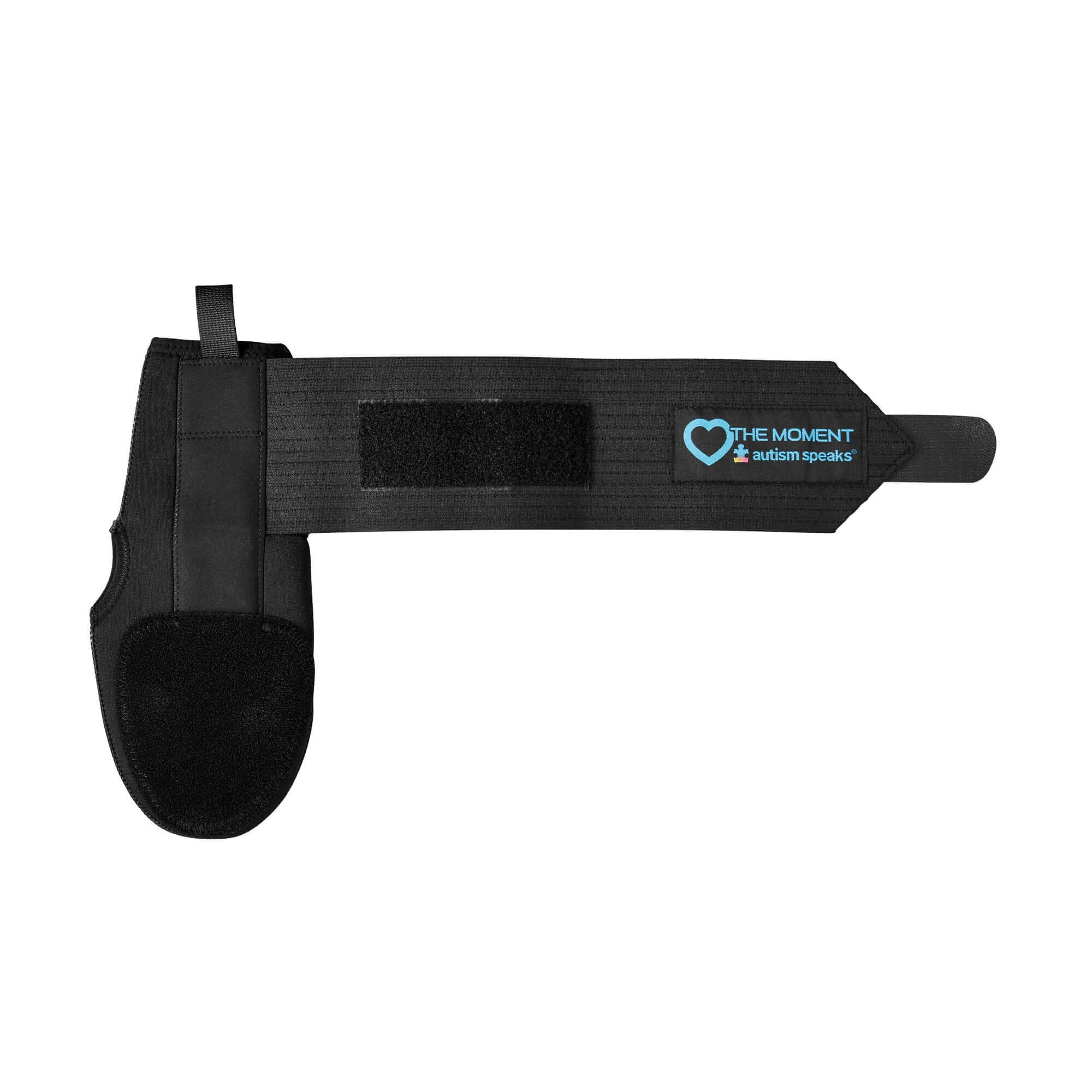 Evoshield Autism Speaks Sliding Mitt RH with protective plates and elastic straps in limited edition Love the Moment design.