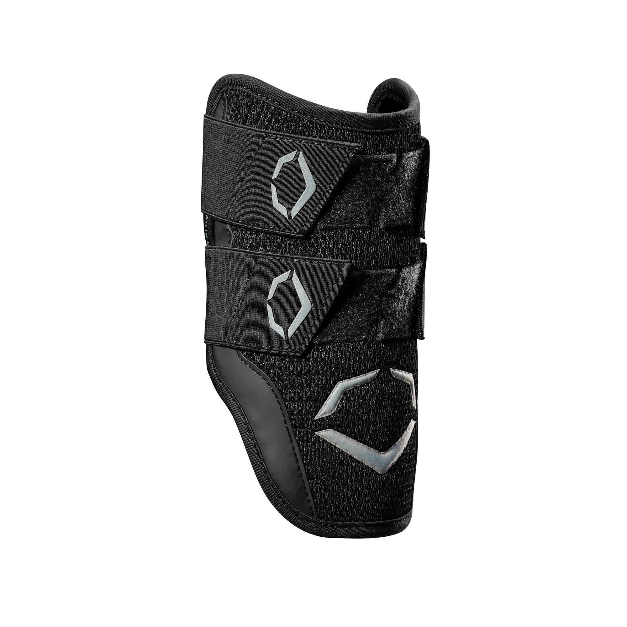 Evoshield Pro-SRZ Batter's Double Strap Elbow Guard Black ergonomic design for personalized fit
