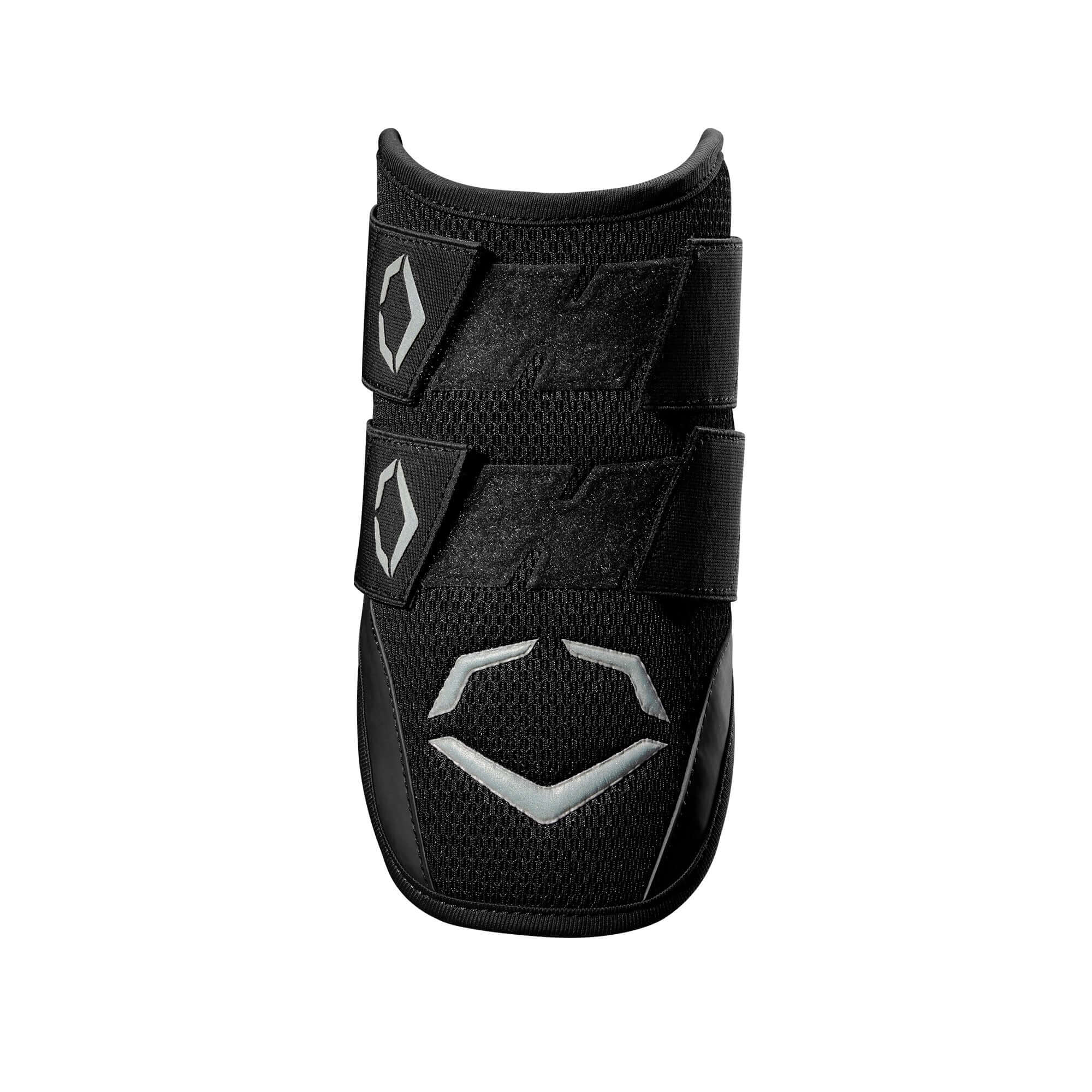 Evoshield Pro-SRZ Batter's Double Strap Elbow Guard Black ergonomic design for personalized fit