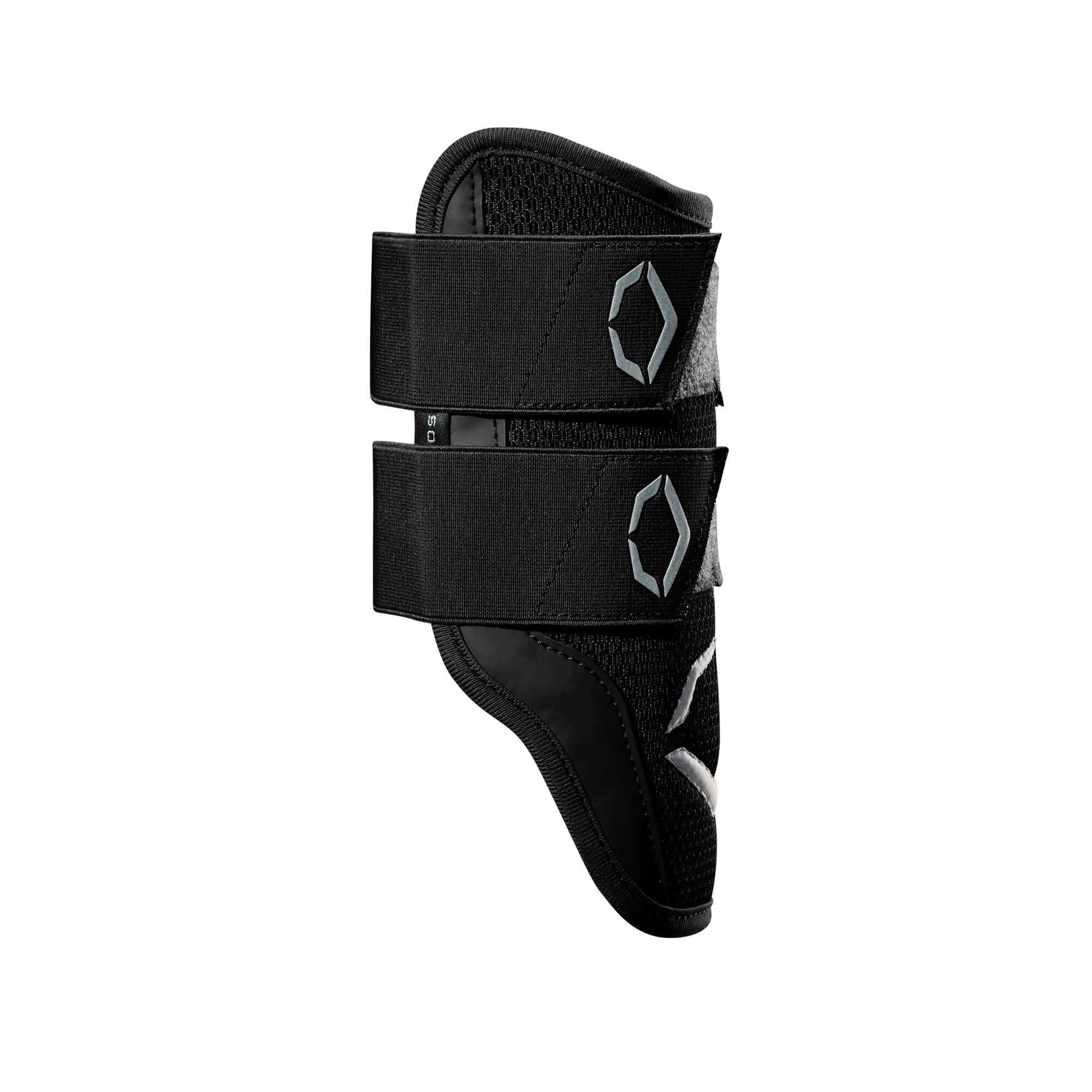 Evoshield Pro-SRZ Batter's Double Strap Elbow Guard Black ergonomic design for personalized fit