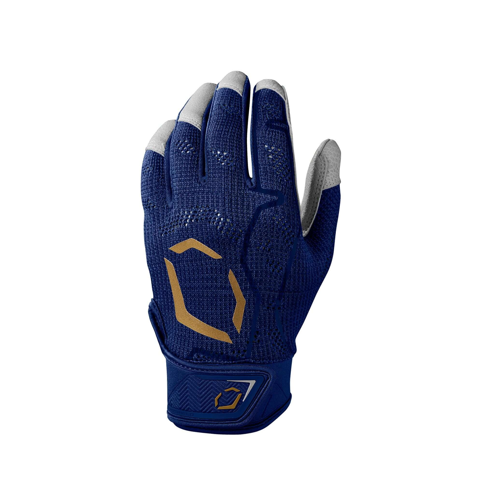 Evoshield Youth Pro-SRZ Navy Batting Gloves front view