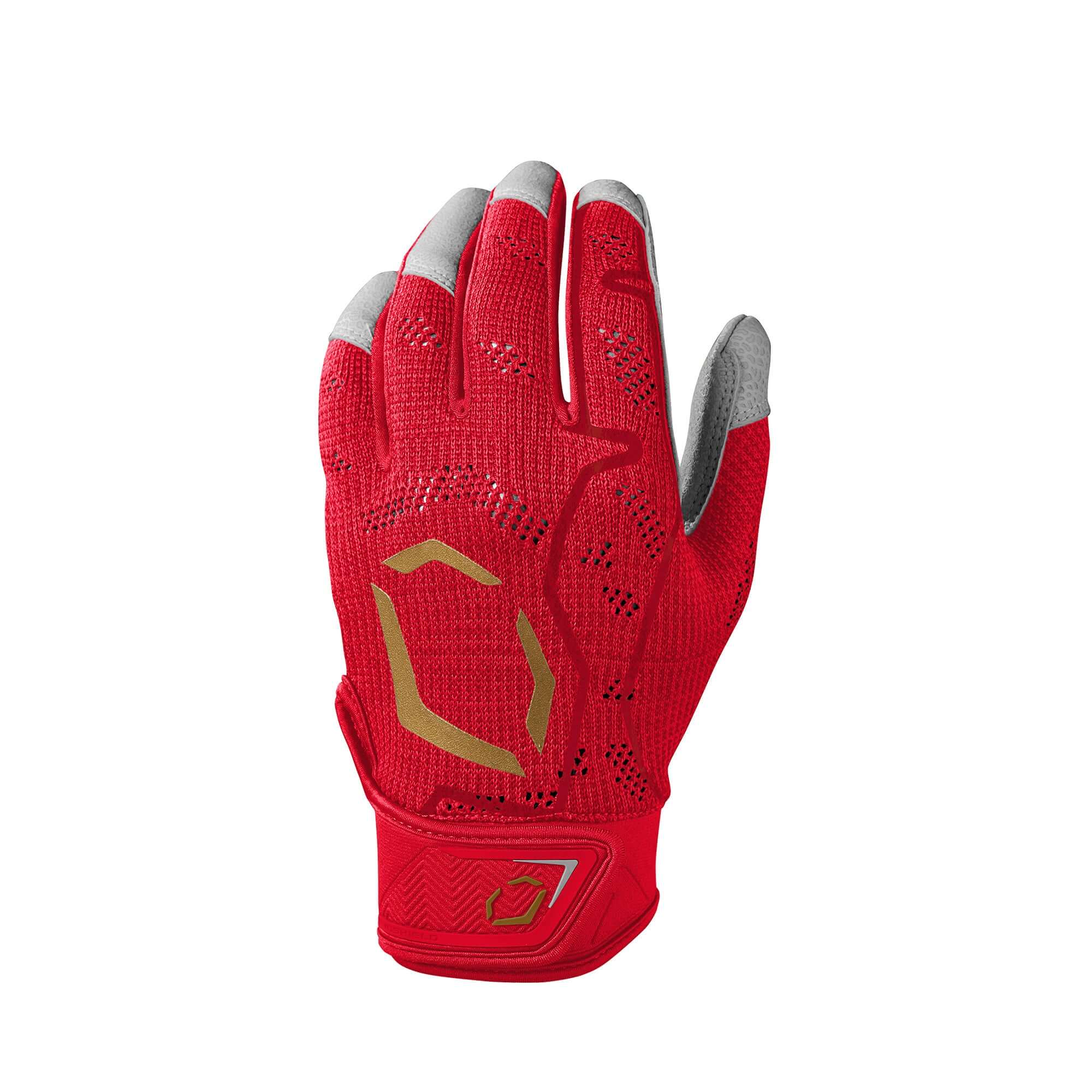 Evoshield Youth Pro-SRZ Scarlet Batting Gloves with breathable knit material
