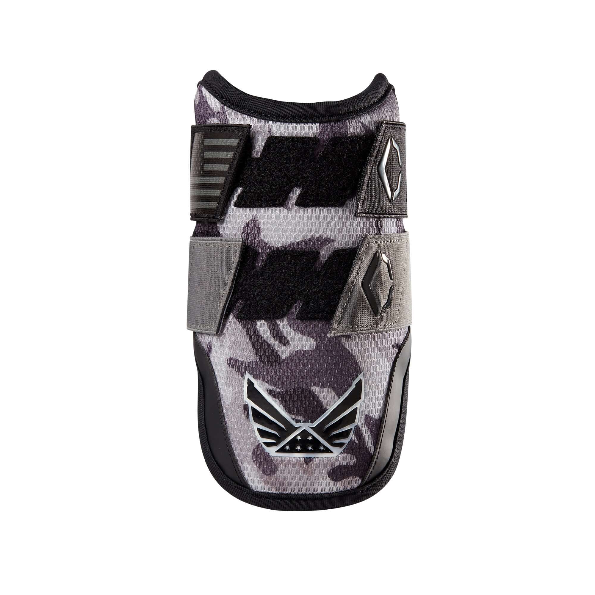Evoshield X SRZ Volition Black Ops Elbow Guard with USA flag straps and Gel-to-Shell technology.
